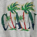 Vintage 90s Cancun Paradise Sweatshirt 100% Cotton in Gray Stripe Size Medium Photo 3