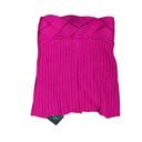 Cynthia Rowley  The Cowl Scarf One Size Pink Womens Cable Knit Photo 5