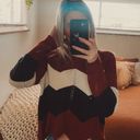 Full Circle Trends Cropped Block Sweater Photo 1