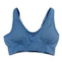 Bo and Tee  Baby Blue Ribbed Lightly Padded Athleisure Sports Bra NWT New XS Gym Photo 0