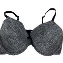 Only Grey and Navy Bra Size 38D Polyester Nylon Spandex Style 42002 Hand Wash  Photo 0