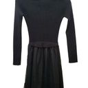 Red Valentino  Knit Long Sleeve Tulle Skirt Dress Photo 3