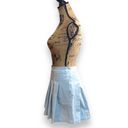 American Eagle  Pleated Mini Skirt With Pockets Baby Blue Women’s Size 12 Photo 3