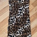 Scala La  Cheetah Mini dress size small bodycon padded bra brown sleeveless sexy Photo 6