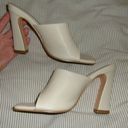 cream mule heels Tan Size 6.5 Photo 2