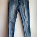 Aeropostale  High Waisted Jegging Distressed Jeans Sz 8 Raw Hem Photo 1