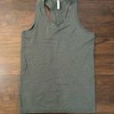 Athleta  Momentum sleeveless dark green shine sparkly racerback tank top size M Photo 5