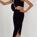 Princess Polly Ellie Black Ribbed Cropped Tank + Midi Skirt Coord Set 12 Photo 8