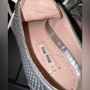 Miu Miu   Swarovski crystal toe-cap sliver sneakers flats size 38.5 8.5 Photo 3