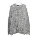 J. McLaughlin  Gray Tweed Fringe Herringbone Jacket Cardigan with Pockets XL Photo 1