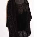 Velvet Burnout Kimono Cardigan + tank/shell Paisley Whimsygoth witchy sz L Boho Size L Photo 6