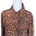 Lafayette 148  New York Diana Shirt Leopard Print Tie Front Long Sleeve Blouse Photo 4