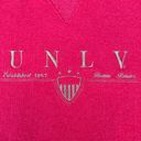 Vintage 90s UNLV Las Vegas University Of Nevada Red Embroidered Crewneck Sweater Size M Photo 2