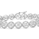 Brilliance Haus of  Sterling Silver 1/2 Cttw Diamond Nested Set 7" Link Bracelet Photo 0