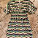 Cristinalove Chevron Print Multi Color Dress Size M Photo 1
