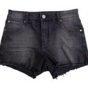 BP  Nordstrom Women's Size 25 Black Cut-off Denim Shorts Stretch 3" Inseam NEW Photo 0