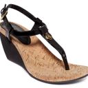 Ralph Lauren LAUREN  Reeta T-Strap Thong Wedge Sandals Size 8.5 Photo 0