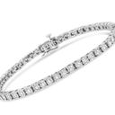 Brilliance NIB Haus of  .925 Silver 1.0 Cttw Diamond Facet Bezel Tennis Bracelet Photo 0