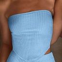 Lulus Blue Knit Skirt Set  Photo 1