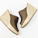 The Moon [Rachel Comey]  Wedge Platform Sandals Slides Lea Bronze Leather NWT Sz 10 Photo 2