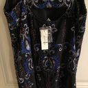 Francesca's NWT Francesca’s Celeste Black Blue Beaded Mini Dress Size M Photo 9