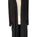 Zenana Outfitters Premium Long Black Open Cardigan Sweater Size Small Photo 1