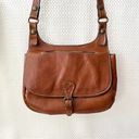 Patricia Nash  Heritage Collection Cognac Smooth Leather London Saddle Crossbody Photo 48