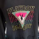 PacSun Playboy Cropped Sweatshirt Black Photo 0