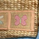 Vtg Butterfly Purse Cornhusk Handbag Bohemian Bag Feminine Y2K Summer Girly Photo 1