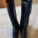 Black tall boots Size 8 Photo 2