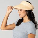 Krass&co San Diego Hat  The Vacay Women's SPF Adjustable Wheat Visor Photo 7