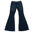 Free People  Dark Wash Flare Penny Pull On Jeans, Sz 31 Photo 6