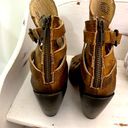 FREEBIRD by Steven Freedbird by Steven EAGLE Brown Leather Heeled Booties Back Zip Size 6 Photo 5