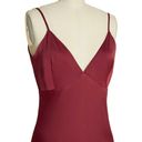 Modcloth  Burgundy Embrace Elegance Satin Maxi Dress Photo 2