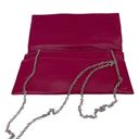 INC  Bowah Clutch Handbag Fuchsia Chain Bow Y2K New Photo 1