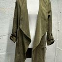 BKE Buckle  open front lightweight jacket olive green Photo 0