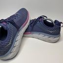 Hoka Womens Clifton 5 Purple Lace Up Athletic Sneakers Photo 3