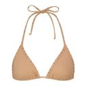 SKIMS  Rhinestone Swim Triangle Bikini Top in Ochre Size 3X NWT Photo 0