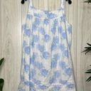 Blossom Eileen West Hydrangea  Mini Chemise Nightgown Cotton Dress size L Large Photo 2