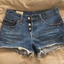 Levi’s  Dark Wash Denim Shorts Photo 0