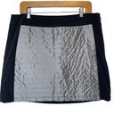 Ralph Lauren Polo Golf  Skort Mini Skirt Quilted Miniskirt Black Grey, size 14 Photo 0