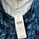 Pilcro NWT XS  Blue Motif Velveteen Racerback Tank Photo 6