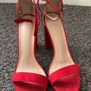 Heels Red Size 7.5 Photo 2