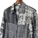 L'Agence L’agence 100% Silk Snap Button Up Long Sleeve Blouse Lightweight Top Size 4 Photo 5