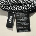 DKNY  Bandeau Maillot One Piece Swimsuit Black & White Geometric Print size large Photo 8