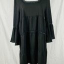 Oddi  Black Lace Bell Sleeve Babydoll Dress Plus Size 2XL Boho Whimsigoth Goth Photo 0