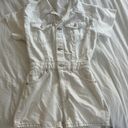 ZARA White  Denim Romper Photo 1