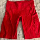 Lululemon Red biker shorts Photo 0