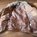 Moda Vintage 90s  International Brown Leather Jacket with Faux Fur Trim - Small Photo 15