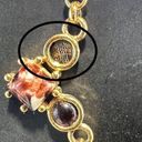 Monet  Garnet Gold Tone Elegant Necklace Photo 9